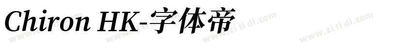 Chiron HK字体转换